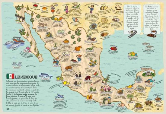 L’atlas des saveurs : à la découverte du monde culinaire [LITTÉRATURE JEUNESSE]