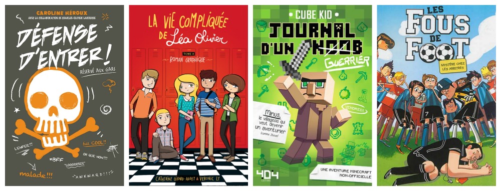 4 séries littéraires suggérées par des jeunes de 4e année !