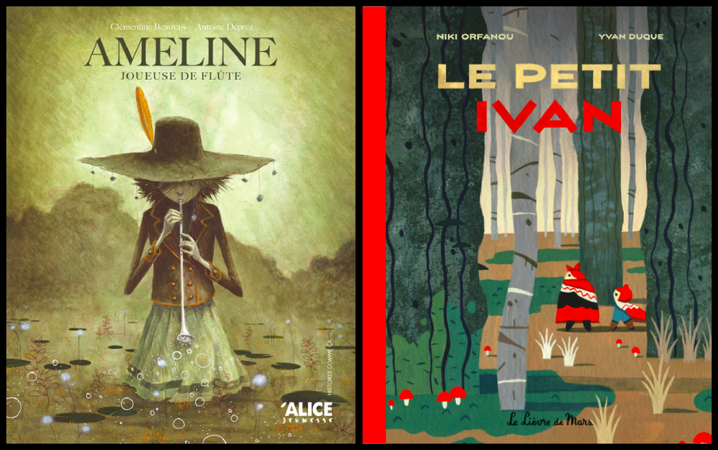 2 albums issus chacun d’un conte: Ameline, joueuse de flûte + Le Petit Ivan